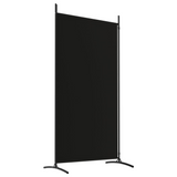 vidaXL 2-Panel Room Divider Black 68.9"x70.9" Fabric - WhatYouNeedSales