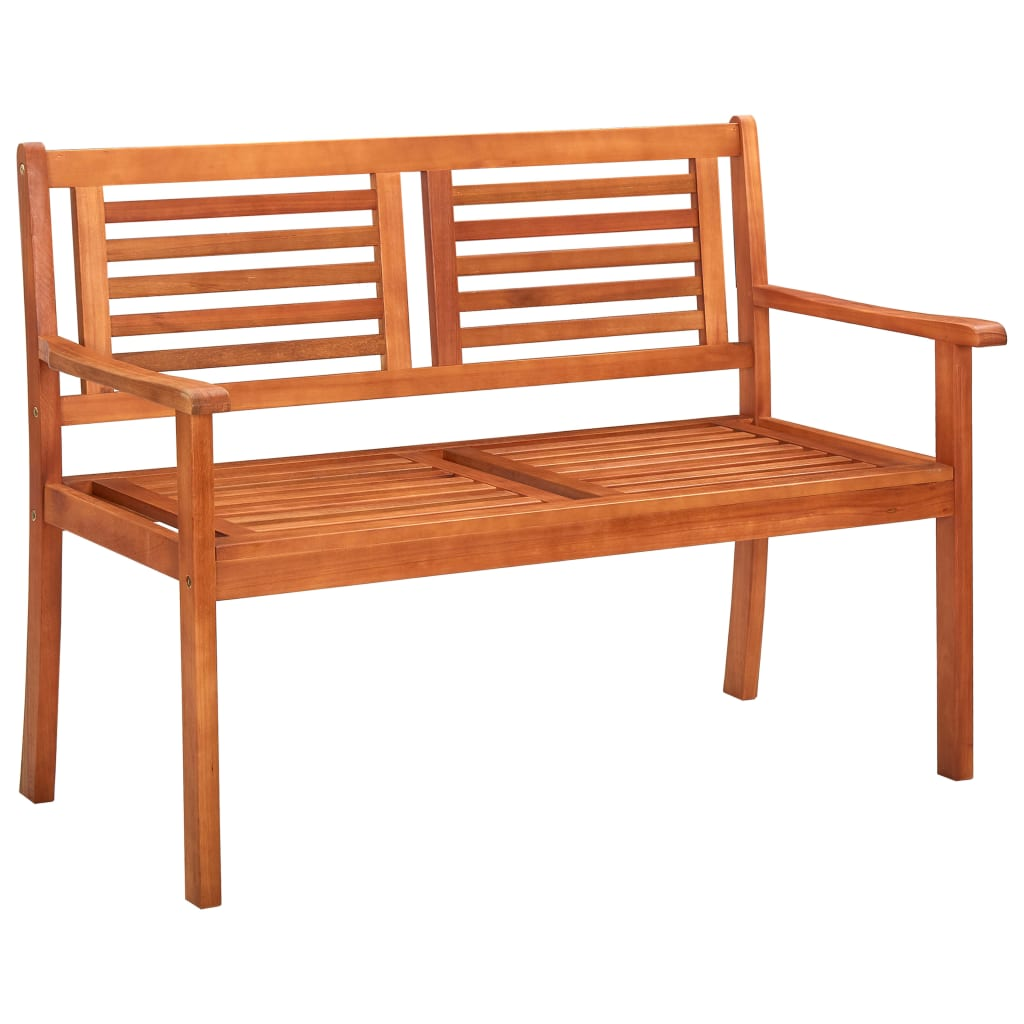 vidaXL 2-Seater Patio Bench 47.2" Solid Eucalyptus Wood - WhatYouNeedSales