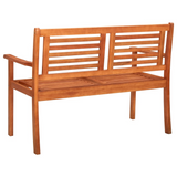 vidaXL 2-Seater Patio Bench 47.2" Solid Eucalyptus Wood - WhatYouNeedSales