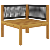 vidaXL 2-seater Patio Bench with Cushions Solid Acacia Wood - WhatYouNeedSales