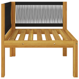 vidaXL 2-seater Patio Bench with Cushions Solid Acacia Wood - WhatYouNeedSales