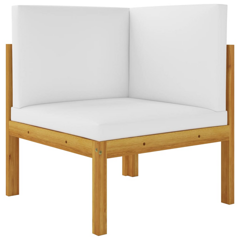 vidaXL 2-seater Patio Bench with Cushions Solid Acacia Wood - WhatYouNeedSales