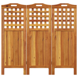 vidaXL 3-Panel Room Divider 47.8"x0.8"x45.3" Solid Wood Acacia - WhatYouNeedSales