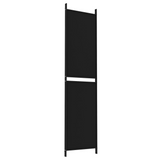 vidaXL 3-Panel Room Divider Black 59.1"x78.7" Fabric - WhatYouNeedSales