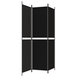 vidaXL 3-Panel Room Divider Black 59.1"x78.7" Fabric - WhatYouNeedSales