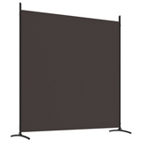 vidaXL 3-Panel Room Divider Brown 206.7"x70.9" Fabric - WhatYouNeedSales