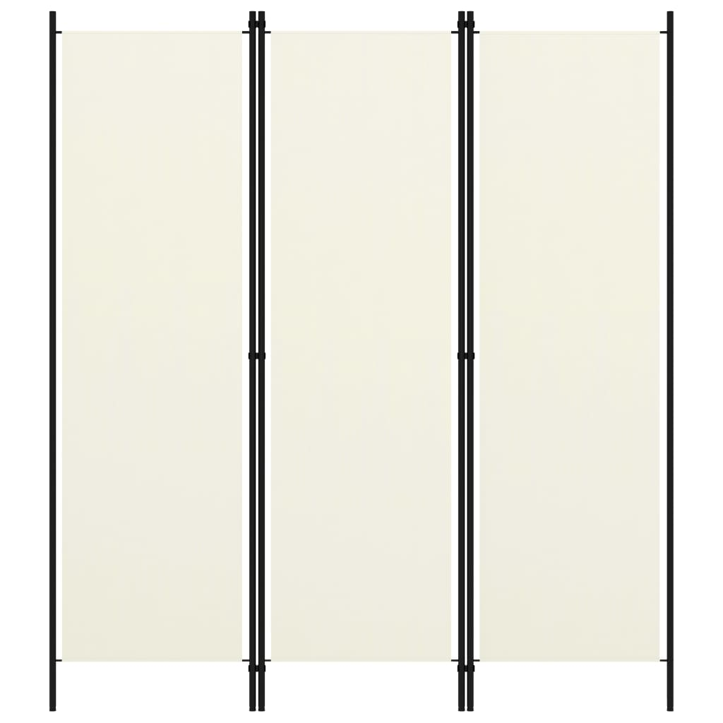 vidaXL 3-Panel Room Divider Cream White 59.1"x70.9" - WhatYouNeedSales