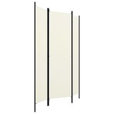 vidaXL 3-Panel Room Divider Cream White 59.1"x70.9" - WhatYouNeedSales