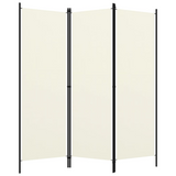 vidaXL 3-Panel Room Divider Cream White 59.1"x70.9" - WhatYouNeedSales