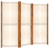 vidaXL 3-Panel Room Divider Cream White 82.7"x70.9" - WhatYouNeedSales