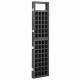 vidaXL 3-Panel Room Divider/Trellis Solid Fir Wood Black 47.6"x70.9" - WhatYouNeedSales