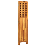 vidaXL 4-Panel Room Divider 63.4"x0.8"x66.9" Solid Acacia Wood - WhatYouNeedSales