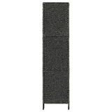 vidaXL 4-Panel Room Divider Black 60.6"x63"  Water Hyacinth - WhatYouNeedSales