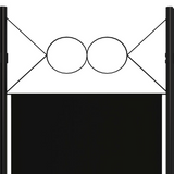 vidaXL 4-Panel Room Divider Black 63"x70.9" - WhatYouNeedSales