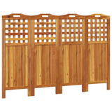 vidaXL 4-Panel Room Divider 63.8"x0.8"x45.3" Solid Wood Acacia - WhatYouNeedSales