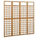 vidaXL 4-Panel Room Divider/Trellis Solid Fir Wood 63.4"x70.9" - WhatYouNeedSales