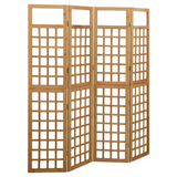 vidaXL 4-Panel Room Divider/Trellis Solid Fir Wood 63.4"x70.9" - WhatYouNeedSales