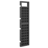 vidaXL 4-Panel Room Divider/Trellis Solid Fir Wood Black 63.4"x70.9" - WhatYouNeedSales