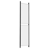 vidaXL 4-Panel Room Divider White 78.7"x86.6" Fabric - WhatYouNeedSales