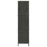 vidaXL 5-Panel Room Divider Black 76"x63" Water Hyacinth - WhatYouNeedSales