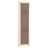 vidaXL 5-Panel Room Divider Brown 78.7"x66.9"x1.6" Fabric - WhatYouNeedSales