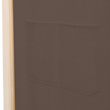 vidaXL 5-Panel Room Divider Brown 78.7"x66.9"x1.6" Fabric - WhatYouNeedSales