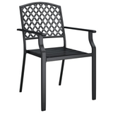 vidaXL 5 Piece Patio Dining Set Anthracite Steel - Stylish