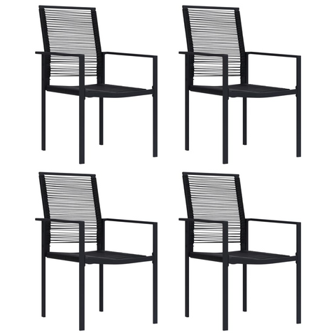 vidaXL 5 Piece Patio Dining Set - Outdoor Table and Chairs