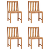 vidaXL 5 Piece Patio Dining Set Solid Teak Wood - Durable