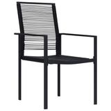 vidaXL 5 Piece Patio Dining Set - Sturdy Steel Frames