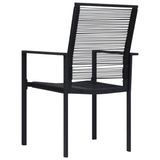 vidaXL 5 Piece Patio Dining Set - Sturdy Steel Frames