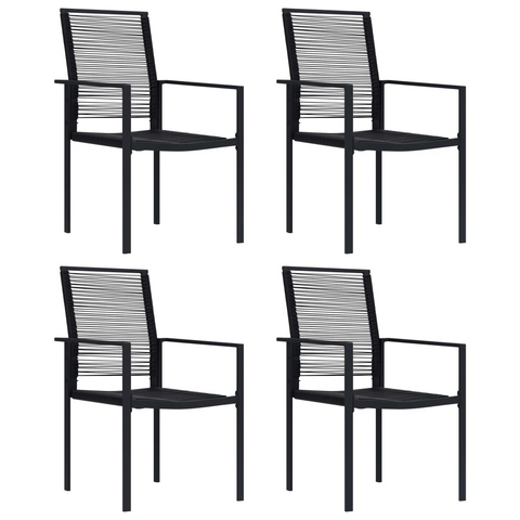 vidaXL 5 Piece Patio Dining Set - Sturdy Steel Frames Glass