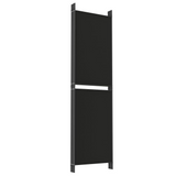 vidaXL 6-Panel Room Divider Black 118.1"x70.9" Fabric - WhatYouNeedSales