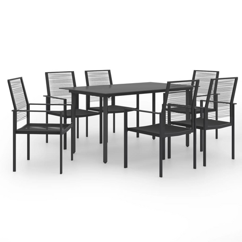 vidaXL 7 Piece Patio Dining Set - Outdoor Furniture