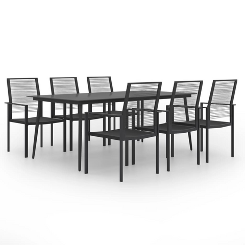 vidaXL 7 Piece Patio Dining Set - Sturdy and Stylish