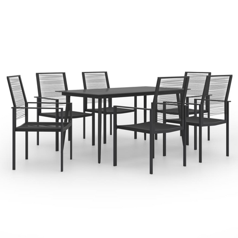 vidaXL 7 Piece Patio Dining Set - Sturdy and Weather