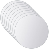 vidaXL 8 pcs Mirror Tiles Round Glass - WhatYouNeedSales