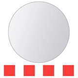 vidaXL 8 pcs Mirror Tiles Round Glass - WhatYouNeedSales