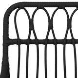 vidaXL 9 Piece Patio Dining Set - Black Poly Rattan