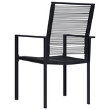 vidaXL 9 Piece Patio Dining Set - Sturdy Steel Frames