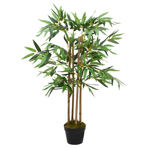 vidaXL Artificial Bamboo Plant Twiggy with Pot 35.4" - WhatYouNeedSales