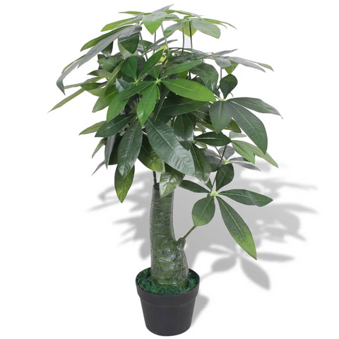 vidaXL Artificial Fortune Tree Plant with Pot 33.5" Green - WhatYouNeedSales