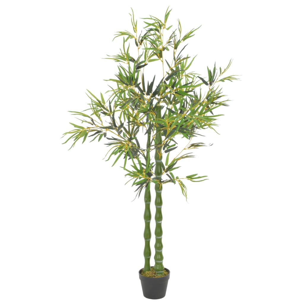 vidaXL Artificial Plant Bamboo with Pot Green 63" - WhatYouNeedSales