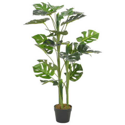 vidaXL Artificial Plant Monstera with Pot Green 39.4" - WhatYouNeedSales