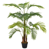 vidaXL Artificial Plant Palm with Pot Green 47.2" - WhatYouNeedSales