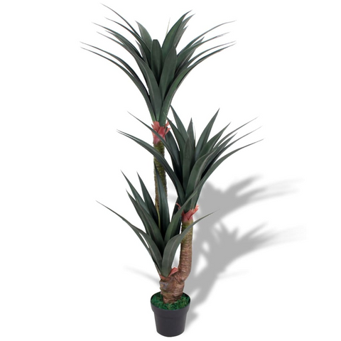 vidaXL Artificial Yucca Plant with Pot 61" Green - WhatYouNeedSales