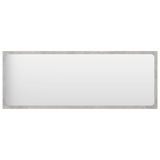 vidaXL Bathroom Mirror Concrete Gray 39.4"x0.6"x14.6" Engineered Wood - WhatYouNeedSales