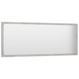 vidaXL Bathroom Mirror Concrete Gray 39.4"x0.6"x14.6" Engineered Wood - WhatYouNeedSales