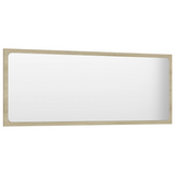 vidaXL Bathroom Mirror Sonoma Oak 39.4"x0.6"x14.6" Engineered Wood - WhatYouNeedSales