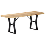 vidaXL Bench 43.3" Solid Mango Wood - WhatYouNeedSales